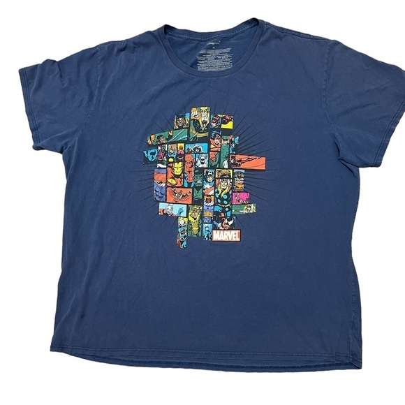 Disney Store marvel organic cotton navy short sleeved t-shirt - Picture 2 of 4